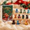 Stocking Stuffers for Friends 2026 Dragon Advent Calendar, 24 Days Funny Baby Figures Christmas Countdown Unique Set 2D Acrylic Cartoon Ornaments Xmas