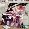 3D Cartoon Captor Anime Cute Card Sakura Blanket,Soft Throw Blanket for Home Bedroom Bed Sofa Picnic Office Cover Blanket Kids