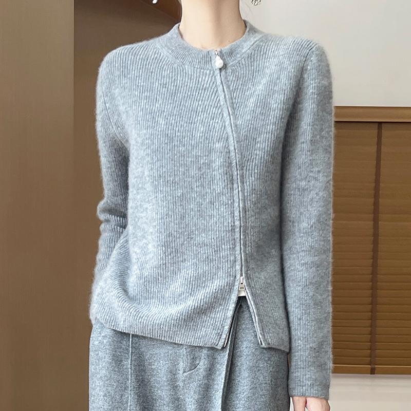 Женский кашемировый кардиган Qinghe кашемир 30% кашемир 70% шерсть осенне-зимний кашемировый кардиган мягкий и теплый