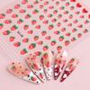Nail Art Stickers SU-29 Red Strawberry Design 8cm*10.5cm Lightweight and Fresh for Summer