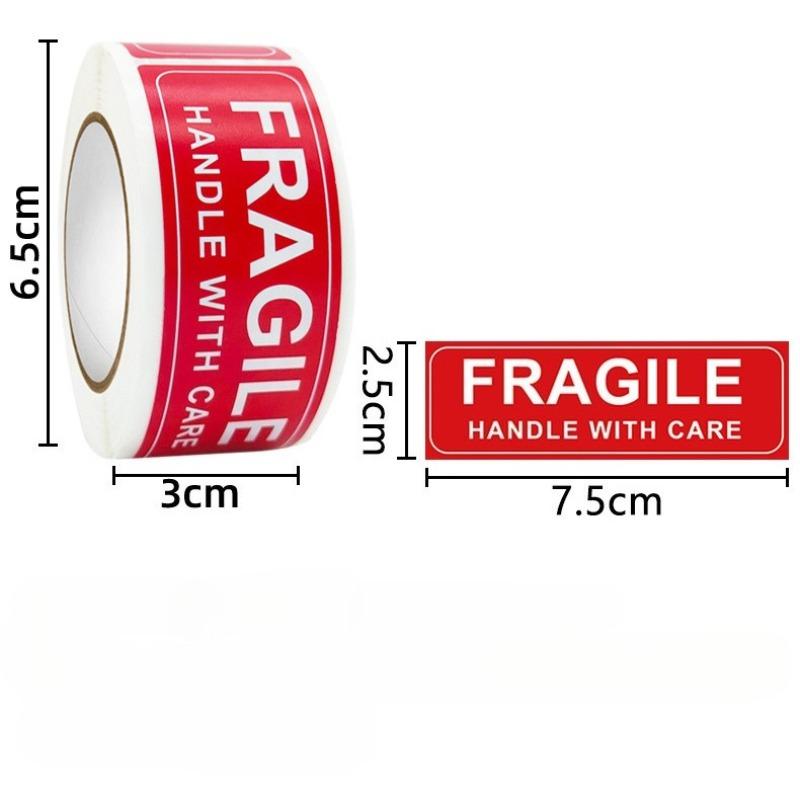 FRAGILE Sticker  Handle with Care  Do Not Press or Drop  Warning Label Self-adhesive Label  Roll Sticker