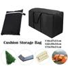 210D Oxford Cloth Garden Furniture Cushion Storage Bag Waterproof Heavy Duty Rip Resistant Furniture Protective Cover Organizer