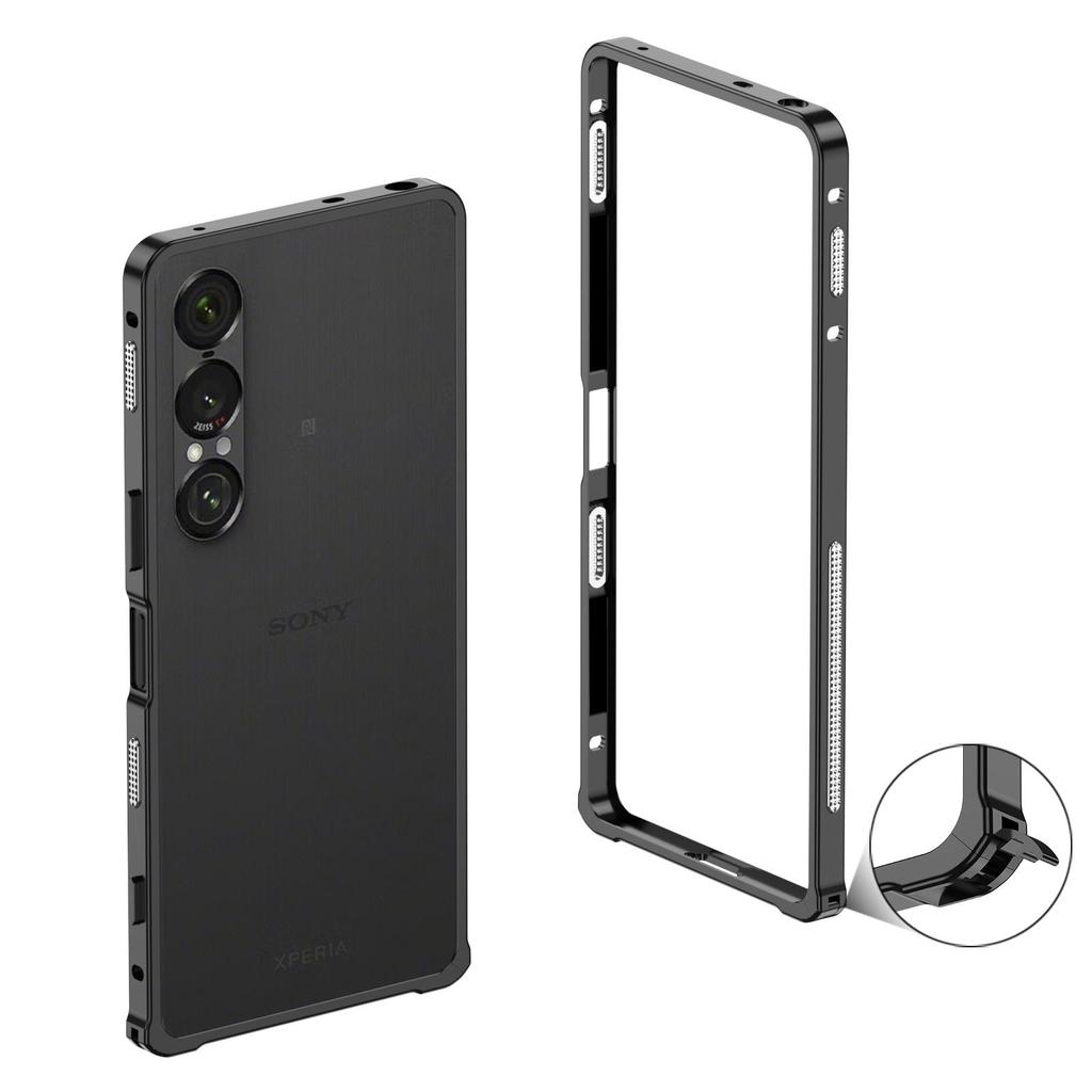 Heat-Dispersing Metal Case with Clasp for Sony Xperia 1VII/1VI - Drop-Proof Supercar Design