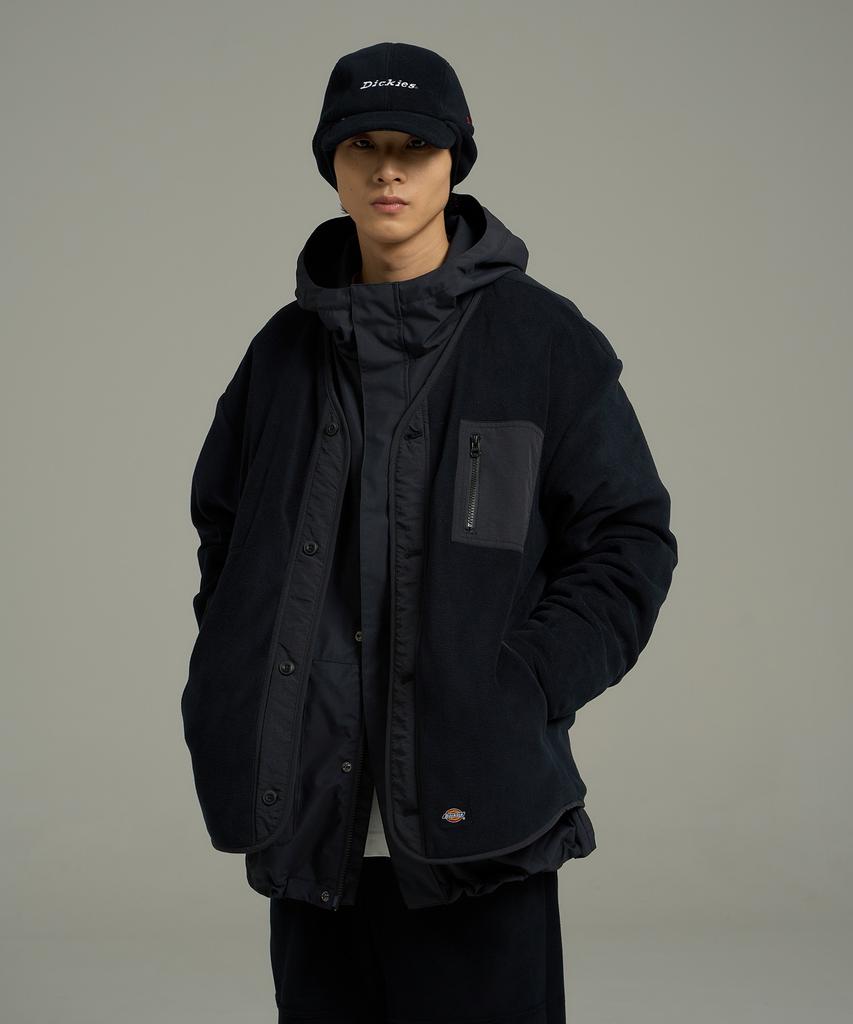 Dickies Polartec Fleece Jacket Cardigan Black