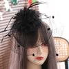 Hepburn Bride Veil Hairdband Wedding Mesh Veil Face Cover Elegant Bridal Headband  Headwear