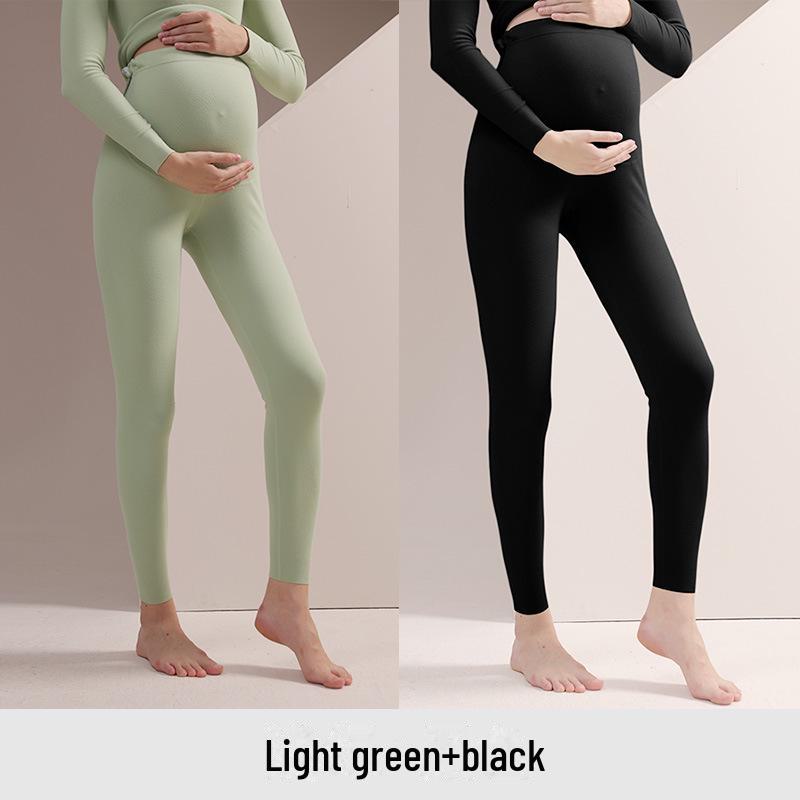 Теплые флисовые леггинсы большого размера для беременных женщин: Пижамные штаны подходят для раннего и позднего периода беременности, на осень и зиму