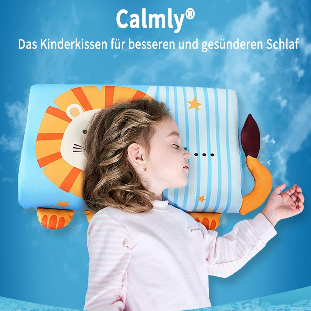 Подушка Calmlye, детская подушка для лучшего и здорового сна, детская подушка, эргономичная, дышащая и приятная для кожи