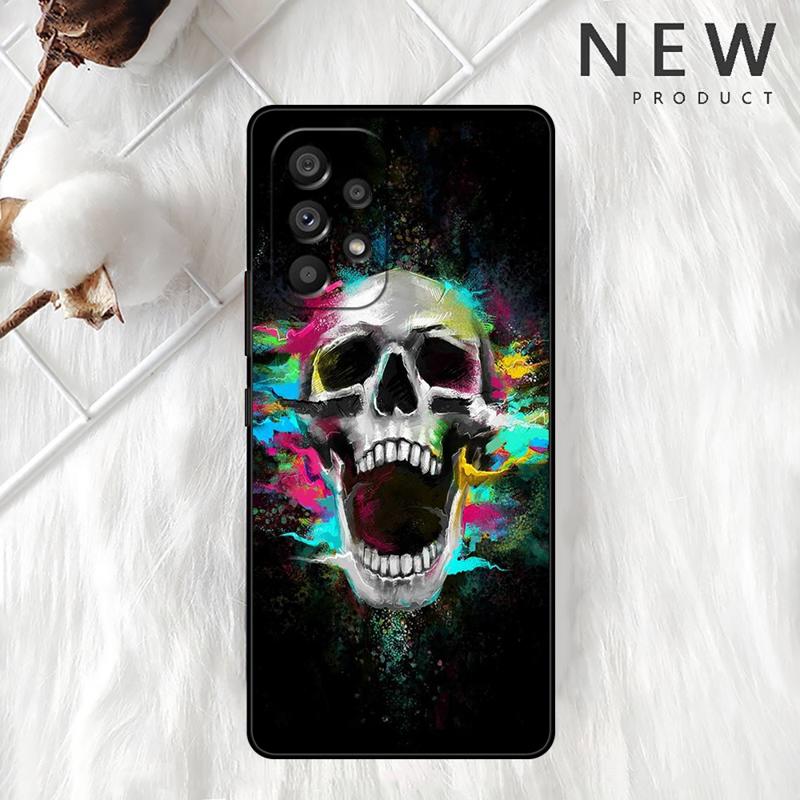 Чехол-череп Жнеца Скелет для Samsung Galaxy A54 A52 A14 5G A53 A12 A13 A71 A23 A34 A33 A21s