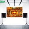 1 шт. Уютный уголок с камином Декорация Фон Зимний фон Декорации Для фотостудии Фотобудка Рождественская вечеринка