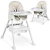 Milo High Chair with Table, Gray