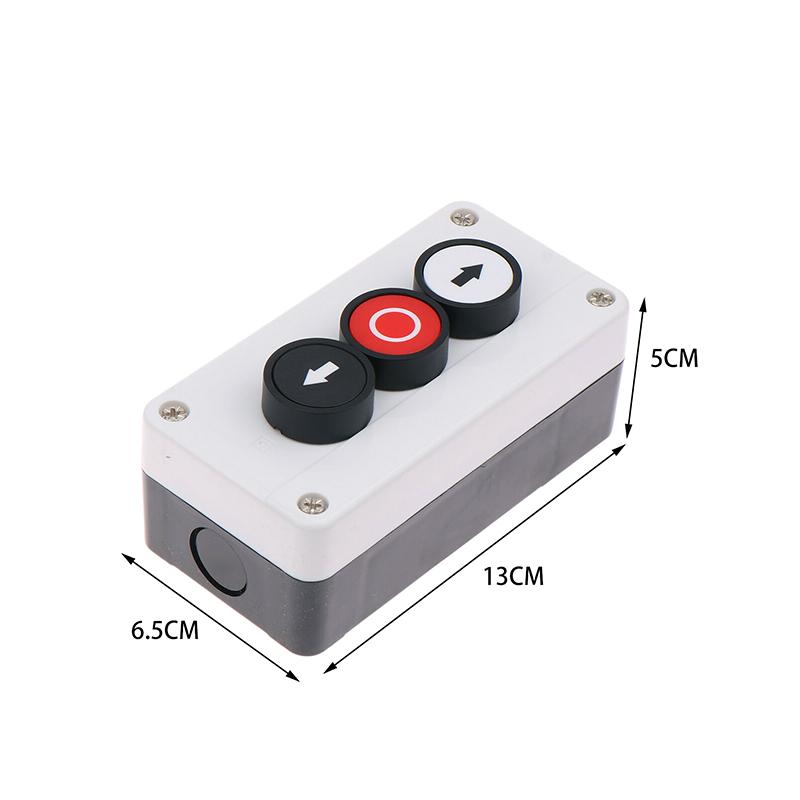 1 Piece Emergency Stop Industrial Control Button Box With Arrow Symbol Cnc Start Stop Self Sealing Waterproof Button Switch