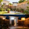 Waterproof Solar Address Sign Light Multifunctional 3-Color Ambience Lamp Outdoor Solar Address Light In-Ground Stake Mounted