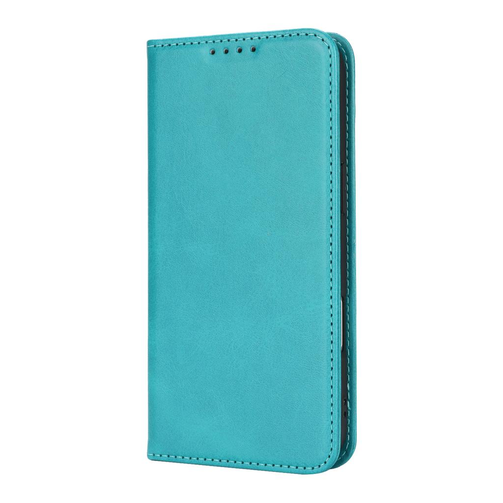 For iPhone 17 Air Case PU Leather Calf Textured Magnetic Closing Smart Phone Cover