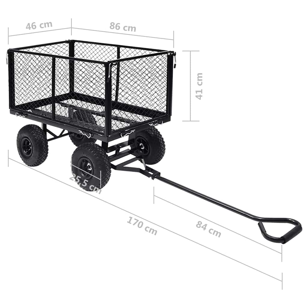 Garden Cart Black 350 kg
