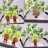Lovely Avocado Capybara Plush Toy Delightful Keychain Cute Accessory For Bags