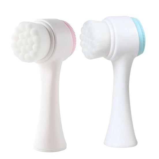 Силиконовая щетка для чистки лап питомца, щетка для мытья лап собаки, массажная щетка, двусторонняя щетка для ухода за питомцем для здоровой шерсти и когтей