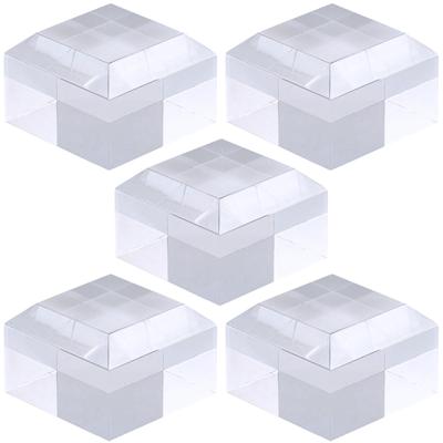 Акриловые блоки Tsukushi Science, 30x30x20мм, 5 штук, скошенное основание, куб, подставка для дисплея, квадратный, прозрачный, выставочное основание, E30-30-20*5