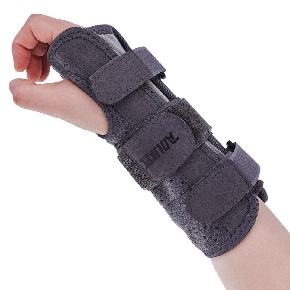 Aolikes 1 шт. Новый бандаж для запястья при карпальном туннельном синдроме для женщин и мужчин, регулируемый ночной бандаж для поддержки во время сна со шинами