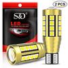 2Pcs T15 W16W LED Bulbs Canbus Car Lights 2000LM 28SMD 3030 Chips 9012 921 with Lens No Error Rear Backup Reverse Light Auto Lamp 6000K White 12V