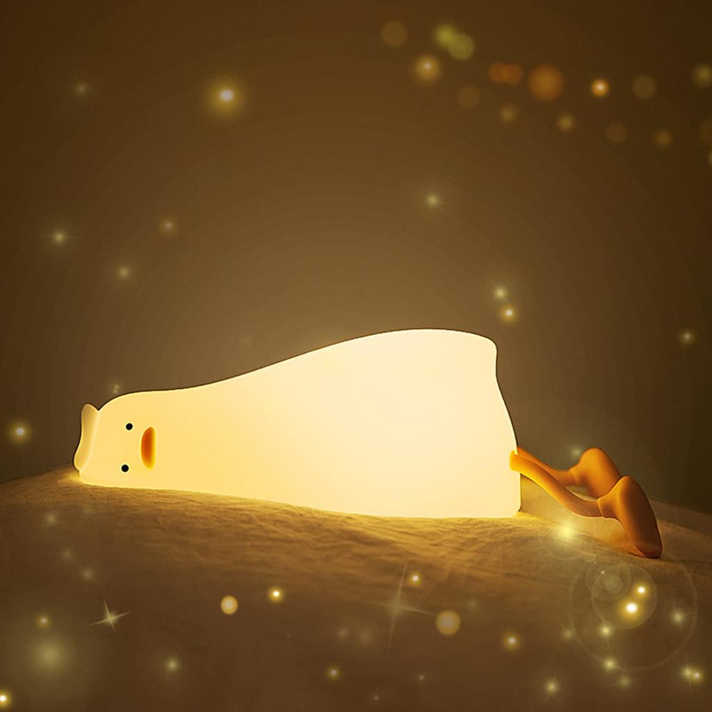 AmmToo Duck Light, Night Light, Ambient Lighting, Lamp, Cute and Stylish, Duck Light, Nursing Light, Bedside Lamp, USB Rechargeable, 30-Minute Timer
