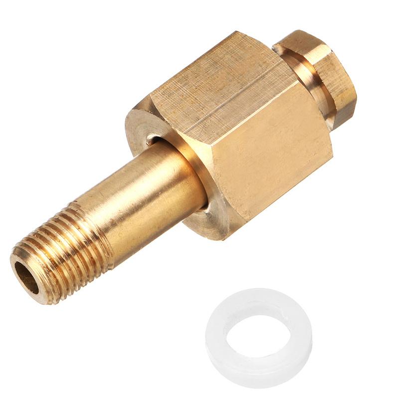 DIN 477/ W21.8 CO2 Carbon Dioxide Regulator Valve Inlet Nut Nipple with Washer Brass Nut Washer Set Accessories Tool Parts