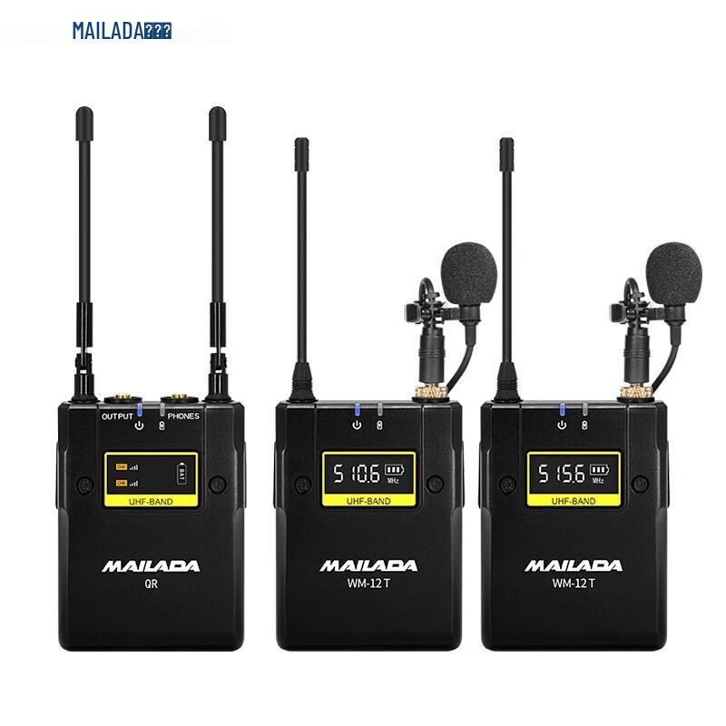 WM12 Беспроводной петличный UHF-микрофон "Маленькая пчела" для интервью