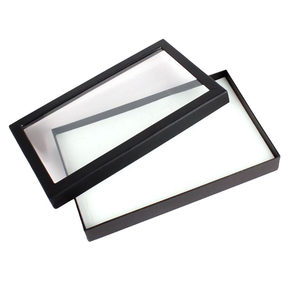 Yvonne Прозрачный 36 слотов для ювелирных изделий, держатель для колец, коробка для хранения, органайзер