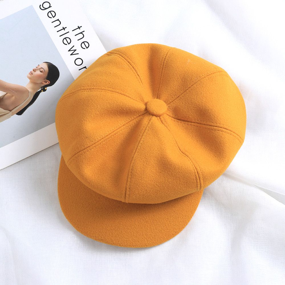 Fashion Autmn Winter Baker Boy Hats Warm Hats Newsboy Cap Painter Cap Beret Hat Fedora Wool Caps
