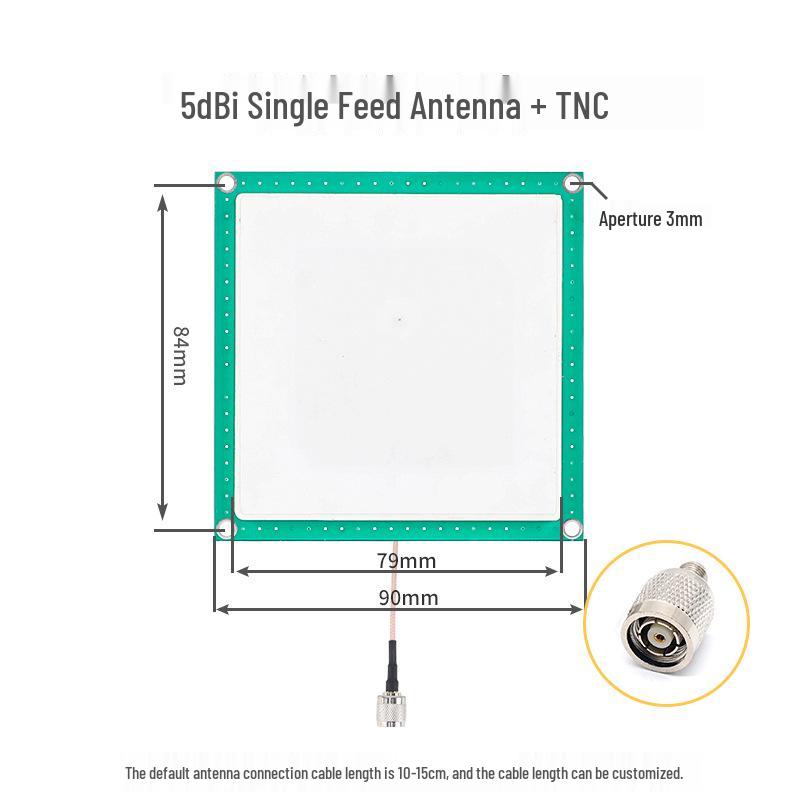 UHF RFID Passive Reader Writer with Long-Distance Ceramic Antenna for Card Reading