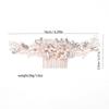 Flower Pearl Hair Combs Jewelry Toothed Insert Comb Creative Rhinestone Hairpin  Party
