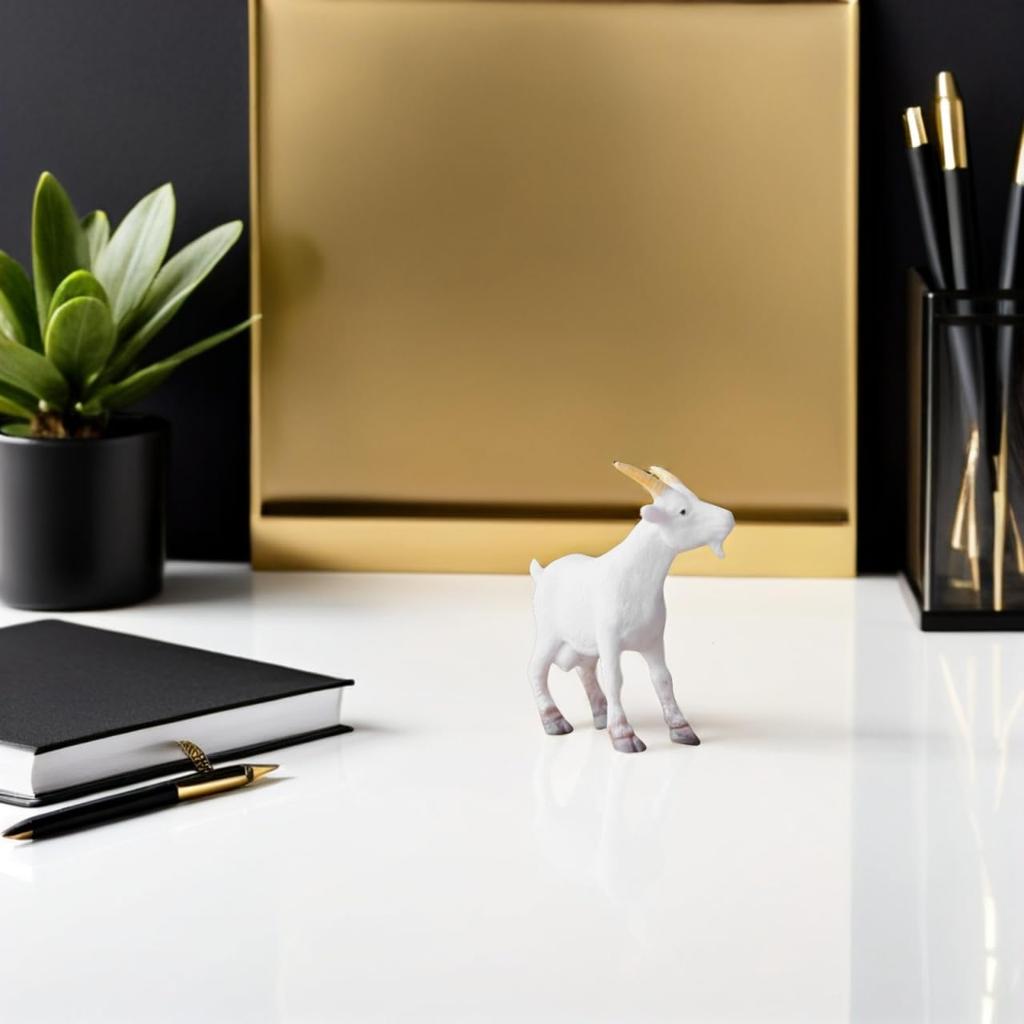 ERINGOGO 8 Штук Фигурок Коз, Миниатюрные Модели Коз, Фигурки Животных в Мультяшном Стиле для Микро-Ландшафтов, Настольные Украшения, Декор для Дома, Отличный Подарок