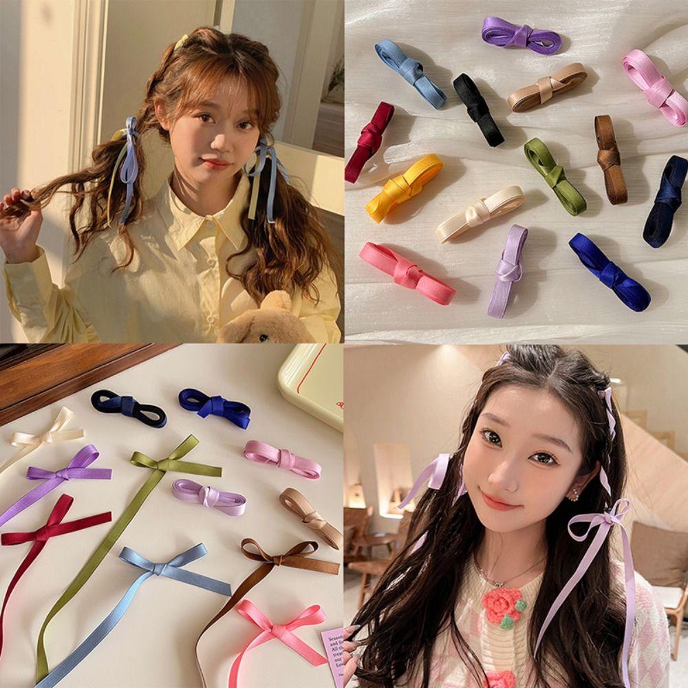 Twist Silk Hair Tie Long Headband New Ponytail Holder Girls
