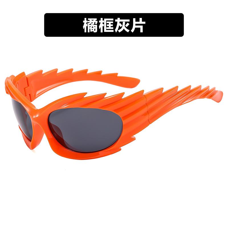 Concave Trendy Sunglasses Female Barbed Hedgehog Sunglasses Y2K Personalized Wing Riding Sunglasses