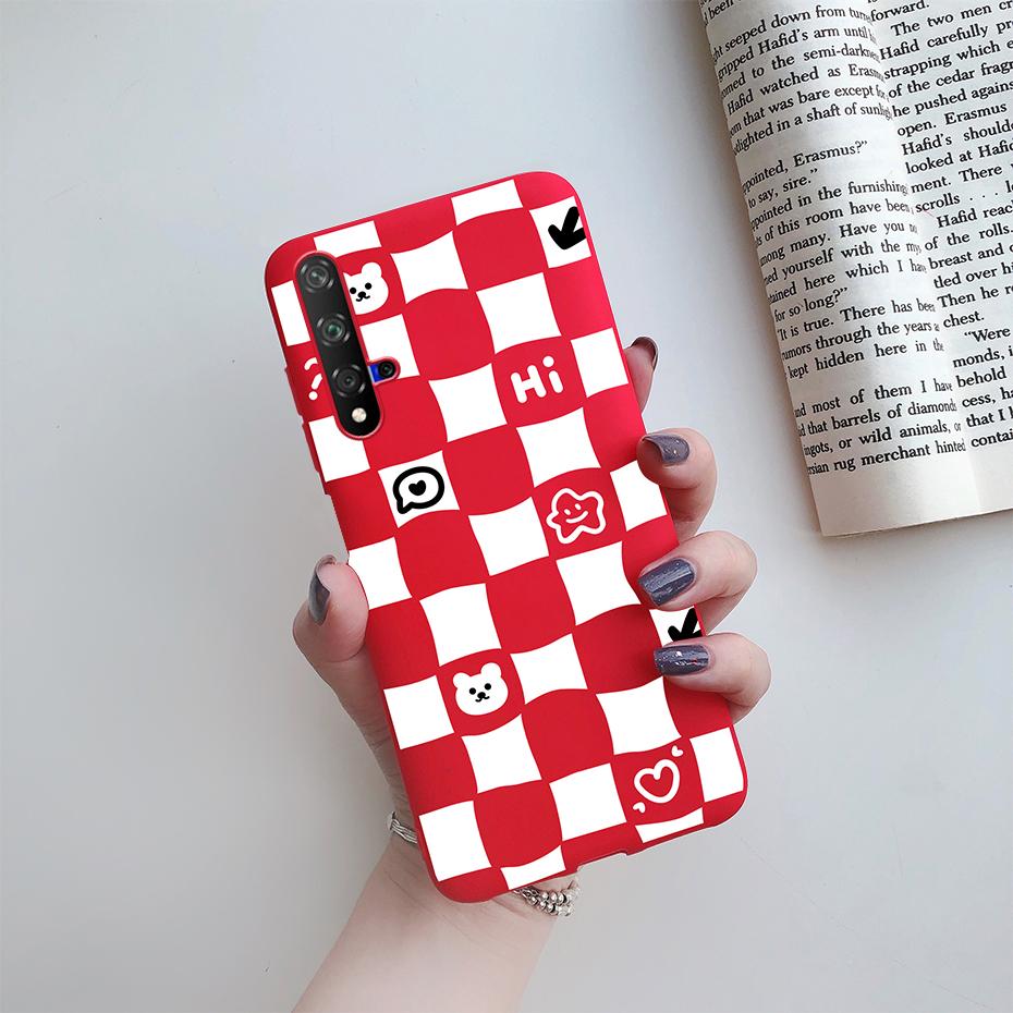 For Honor 20 Case For Honor 20 Pro YAL-AL10 Cover Cute Cat Cartoon Painted Phone Case For Honor20 20Pro YAL-L21 Soft Bumper Capa