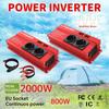 2000W (Вершина горы) DC12V/24V до 230V 800W Номинальная мощность Инвертор 4 USB порта, 2 EU 1 универсальная розетка переменного тока для кемпинга Домашние автономные солнечные системы