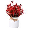 Mini Simulated Potted Plant, Maintenance-Free Desktop Decor, Rustic Style Mini Flower Pots, for Office Bathroom Bookshelf Spaces