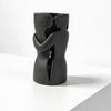 Romantic Lovers Ornament Sculpture Black Decorative Vase Creative Flower Holder  Bedroom