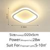 Simple Round Aisle Lamp Ceiling LED Lamp Dia 25cm Mounted Creative Kitchen Ceiling Lights Square Ceiling Lamp For Home Indoor