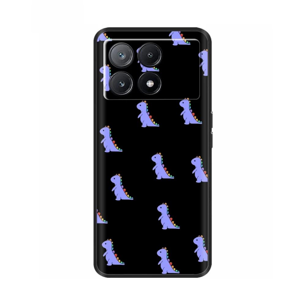 Чехол для телефона Poco X6 Pro Задняя крышка для Poco X6 Neo Pocox6 Pro 5G Мягкий черный силиконовый бампер Ударопрочный защитный корпус Чехлы