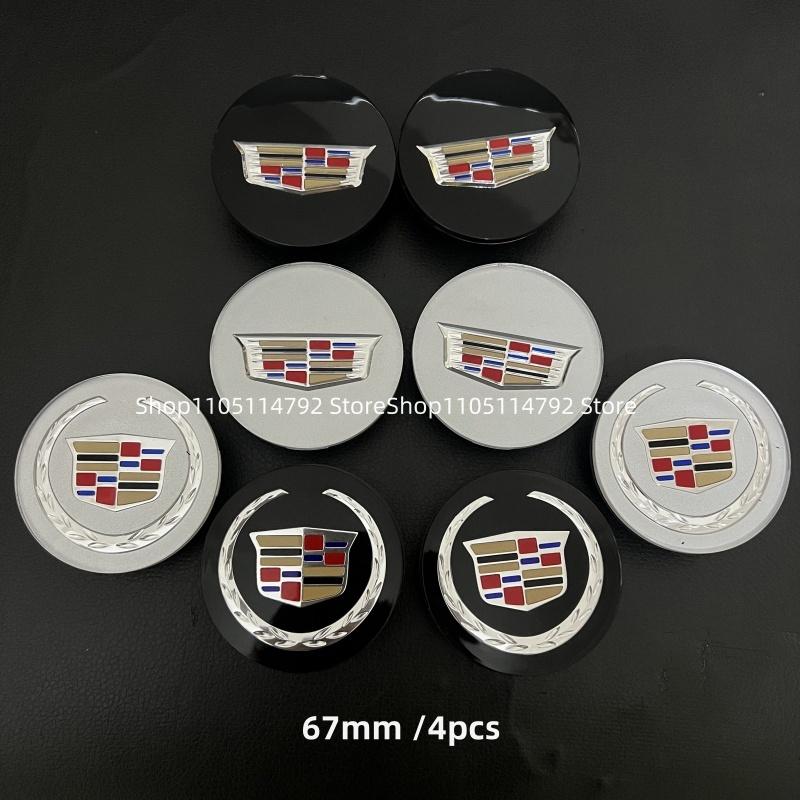 Acrylic ABS 67mm 4pcs Wheel Center Hub Cover Caps Accessories for Cadillac Escalade XT5 XT6 CT5 CT6 XTS CT4 Auto
