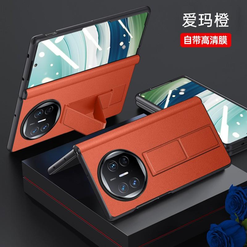 Mate X5 Phone Case With Wristband Fold Stand Full Coverage Hinge Protection Screen Protector Shockproof