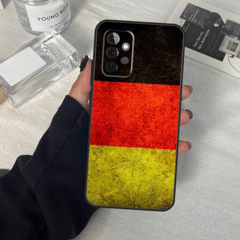 Чехол-баннер с флагом Германии для Samsung Galaxy A55 A35 A15 A52 A32 A12 A16 A26 A36 A56 A53 A33 A13 A14 A34 A54 A17