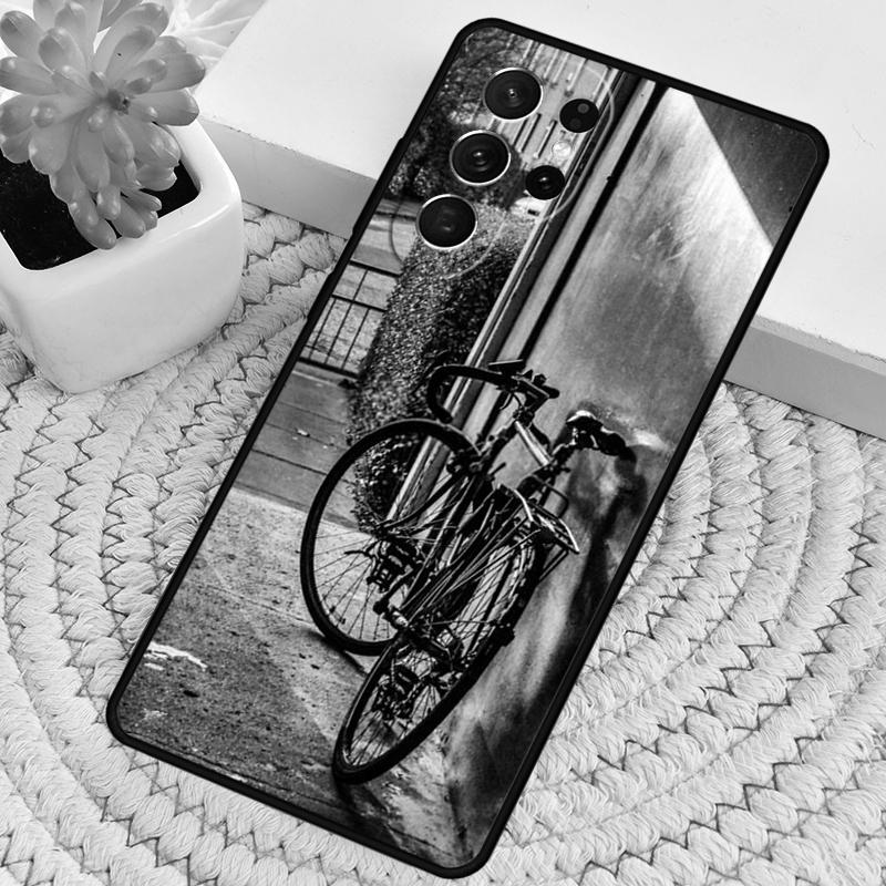 Mountain Bike Cycling art Silicone Phone Case For Samsung Galaxy note 10 pro S26 S25 S24 S23 S22 S21 Plus S25Ultra Capa Cover