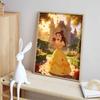 Disney Belle rose princess diamond painting mosaic art kit 5D handmade diy gift home decoration