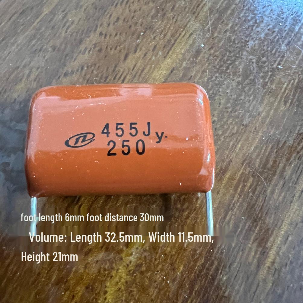 CBB Capacitor 4.5µF 250V - Copper Leads, 6mm Length, 30mm Spacing