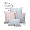 Milas Pastel Gray Velvet Pillowcase 40X40