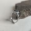 Silver Ring with Nano Sapphire 1.388ct, Product Weight 3.21 Gr (2188865)