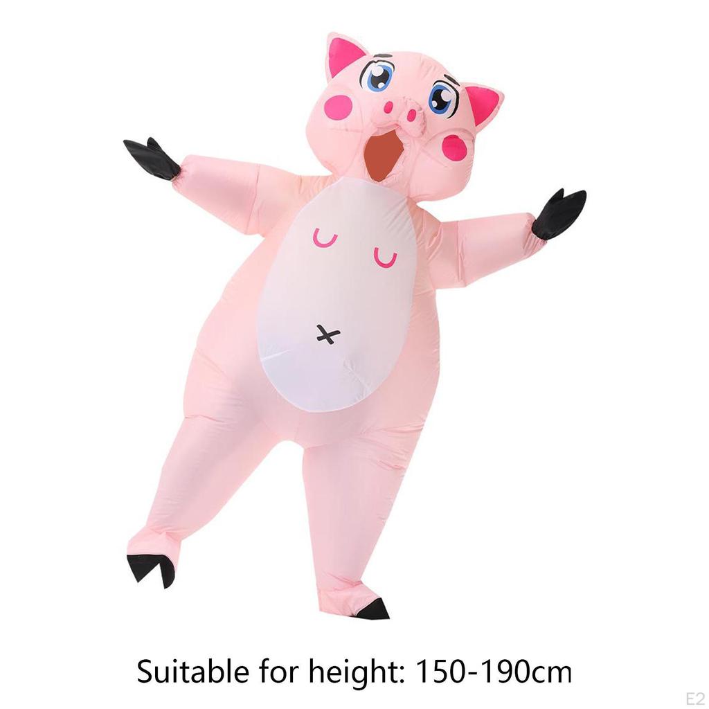 Inflatable Pig Costume Cute Farm Animal for Cosplay Props Holiday Party