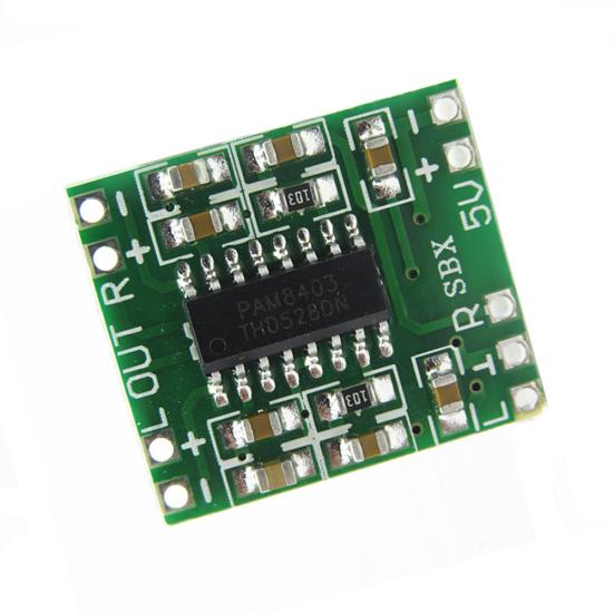 Супер Мини Цифровая Плата Усилителя Класса D 2x3 Вт PAM8403 2,5-5 В Питание от USB