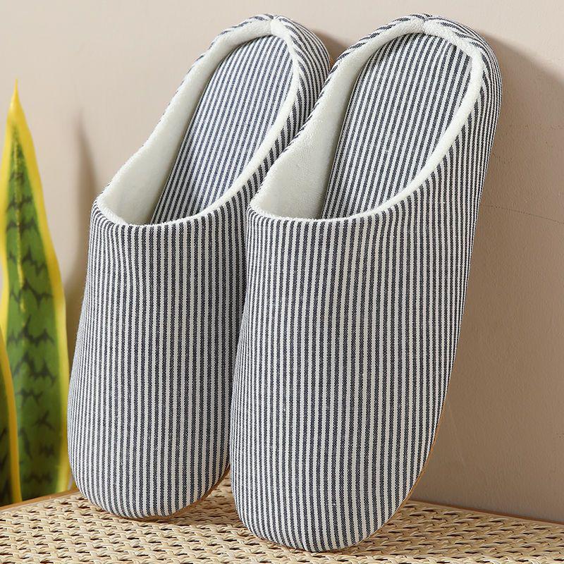 Машинная стирка, хлопково-льняные домашние тапочки в японском стиле - противоскользящие и бесшумные для женщин и мужчин, идеально подходят для весны/осени